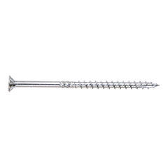 Tornillo de cabeza avellanada con conos dobles y llevado 6 nervaduras debajo de la cabeza, escariador y rosca con una ranurada, punta cortante (punta 17)