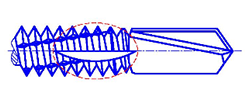 CSD (fine thread) with 1 slot