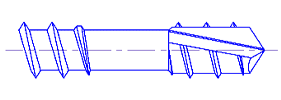 Threaded drill point
