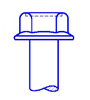 Hex flange