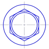 Hex washer