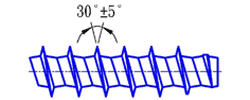30° thread 120° root