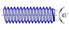 Chamfered end