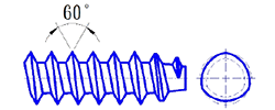 Twin lead 48° tri-lobe thread