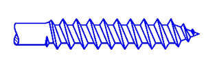 single lead rolled thread